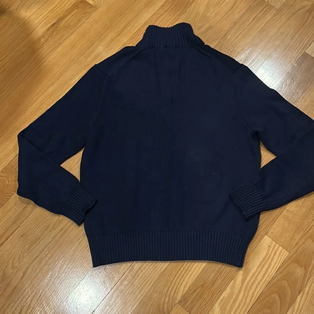 𝅺POLO Ralph Lauren 1/4 button up sweater size medium.